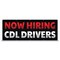 Signmission Now Hiring CDL Drivers Banner Concession Stand Food Truck Single Sided B-120-30112 - alternate 1